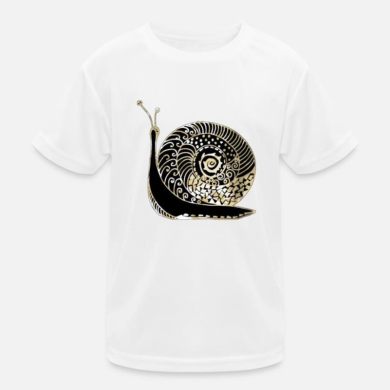 Schnecke Kinder Funktions-T-Shirt