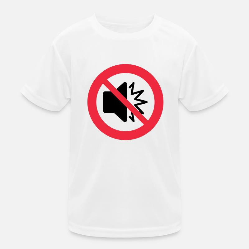 Transparent: No loud sounds - silence - autism Kids Functional T-Shirt