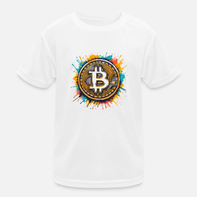 Bitcoin - Krypto Währung - Crypto Kinder Funktions-T-Shirt