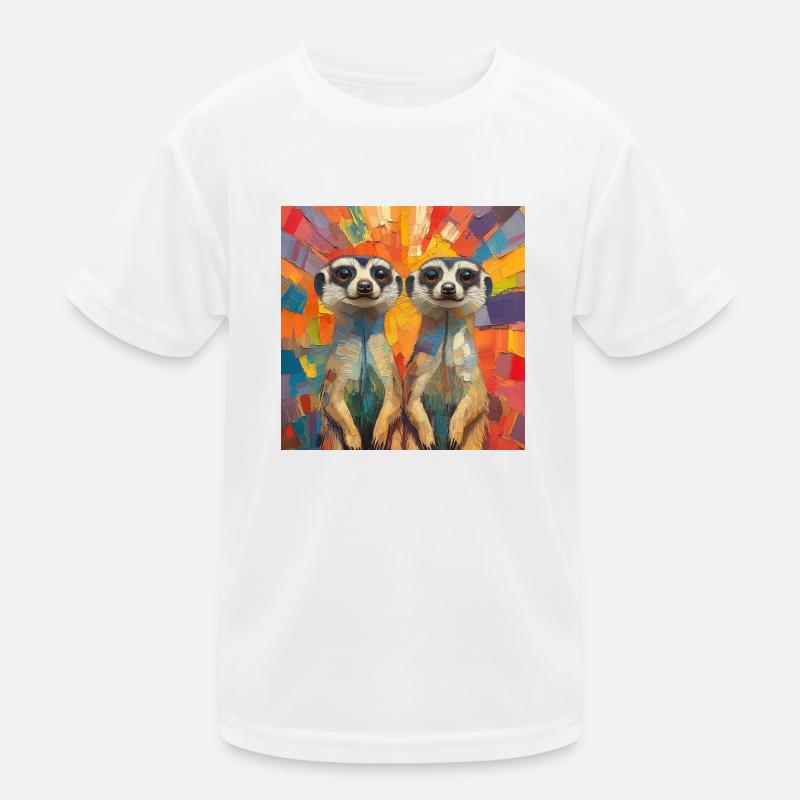 Erdmännchen Kinder Funktions-T-Shirt