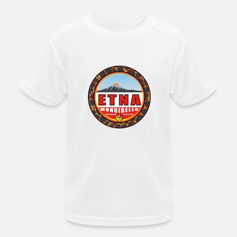 Etna Sicile Mongibello Catane T-shirt sport Enfant