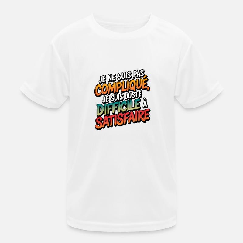 I'm not complicated, I'm just difficult Kids Functional T-Shirt