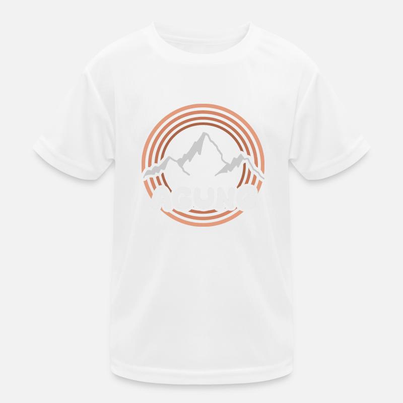 Agung als Berg Kinder Funktions-T-Shirt