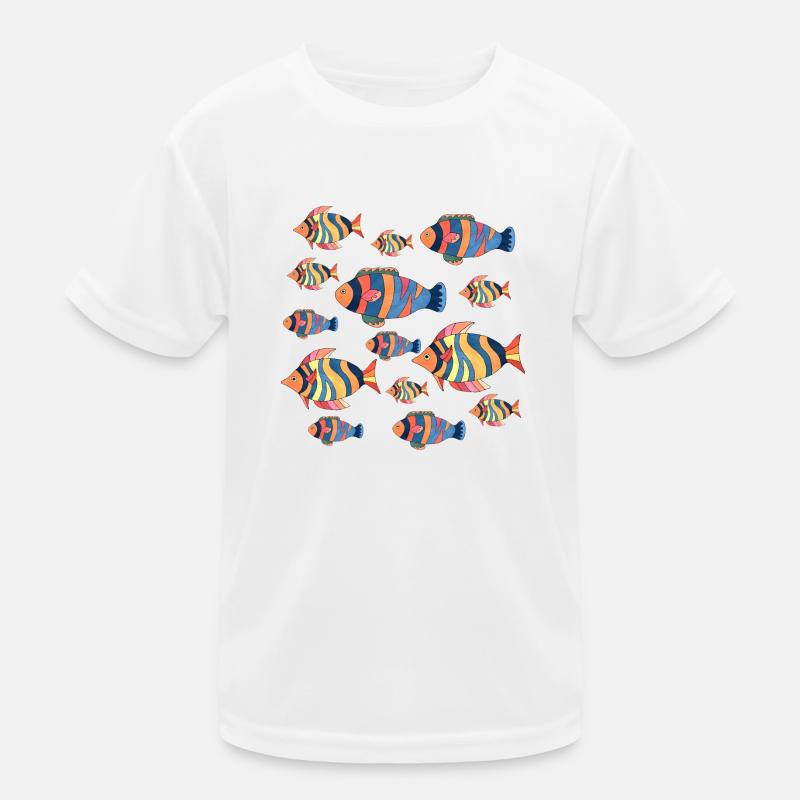 Fisch Kinder Funktions-T-Shirt