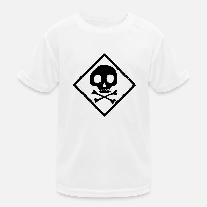 Crâne et os T-shirt sport Enfant