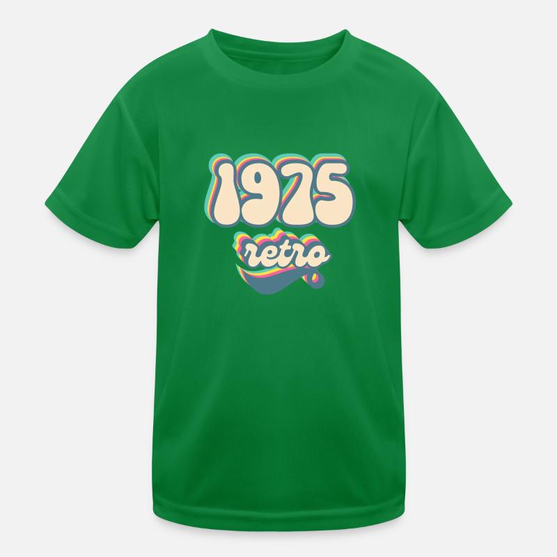 1975 Retro Geschenkidee Kinder Funktions-T-Shirt