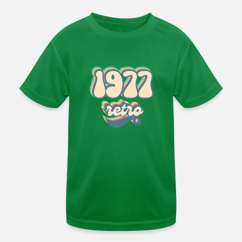 1977 Retro Geschenkidee Kinder Funktions-T-Shirt