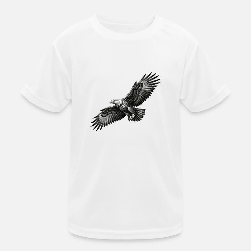 Seeadler im Flug - ein Symbol der Freiheit Kinder Funktions-T-Shirt