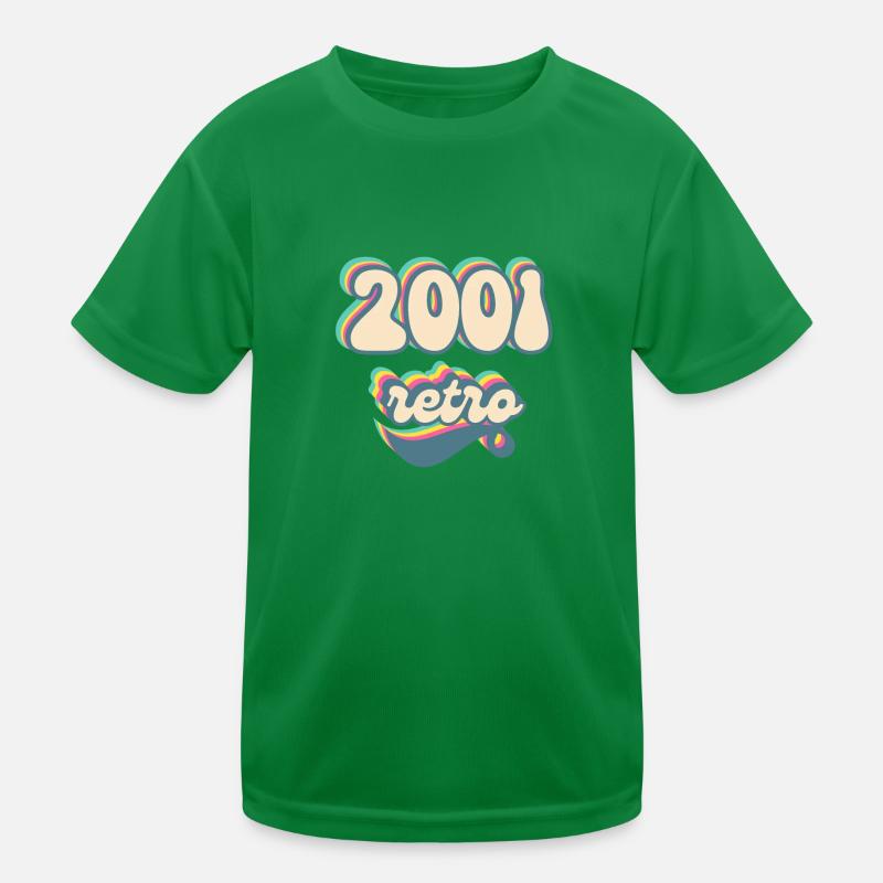 2001 Retro Geschenkidee Kinder Funktions-T-Shirt