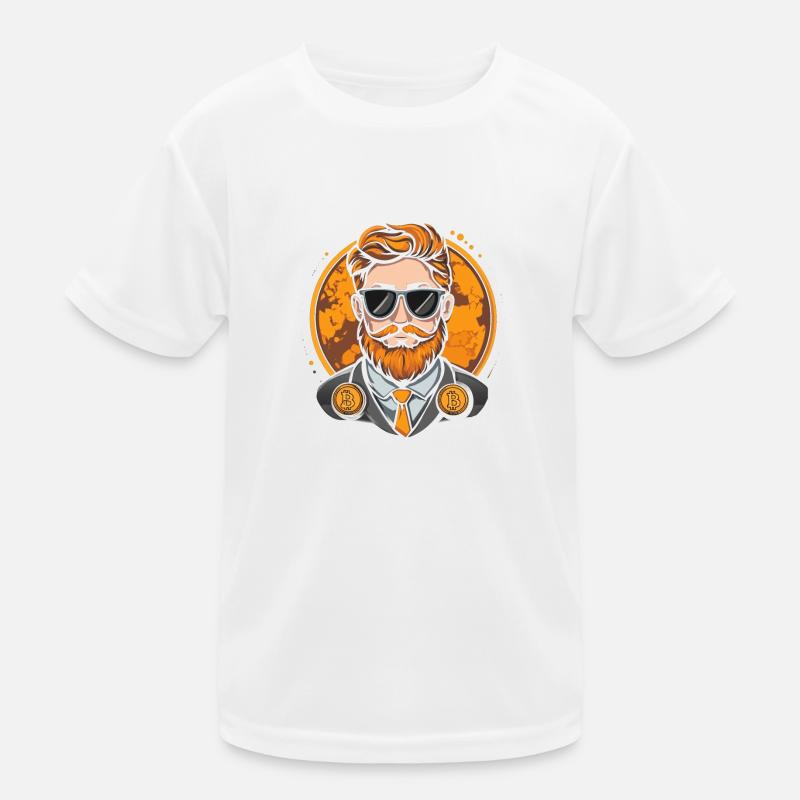 Bitcoin Hipster Kinder Funktions-T-Shirt