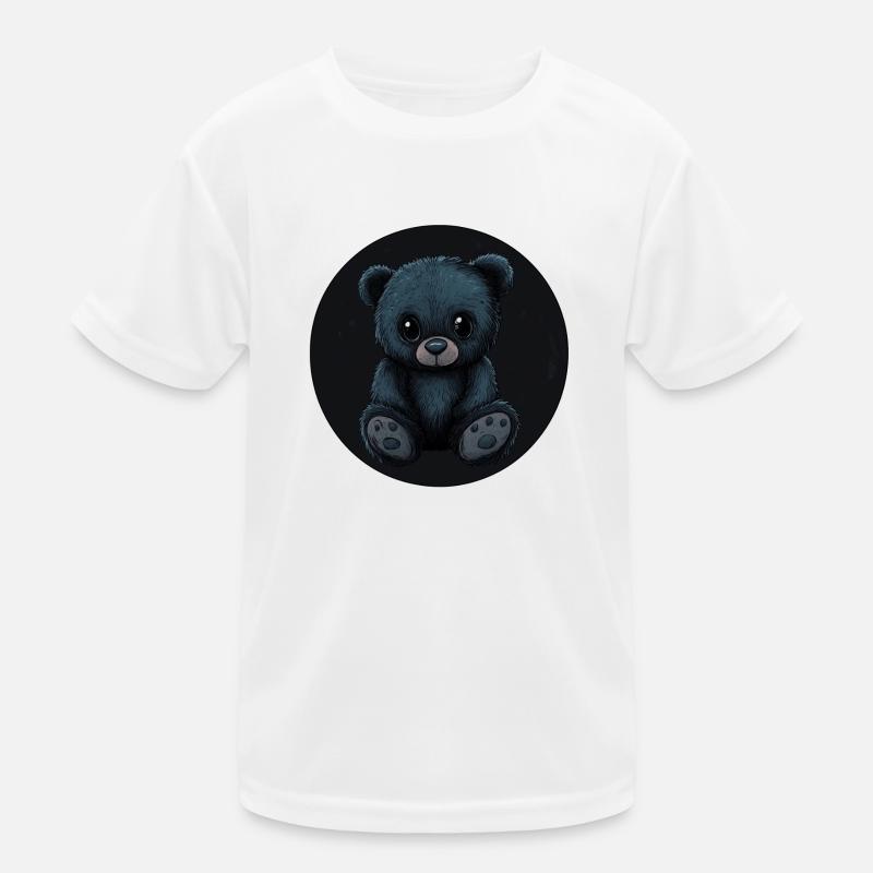 Schwarzer Teddy: Geheimnisvoll und Einzigartig Kinder Funktions-T-Shirt