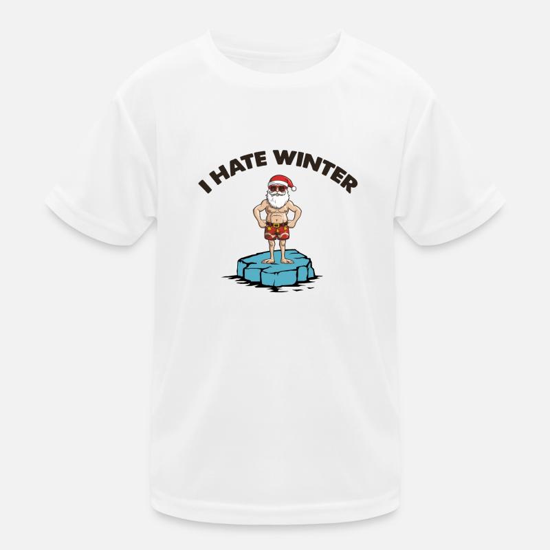 weihnachtsmann eisscholle winter Kinder Funktions-T-Shirt