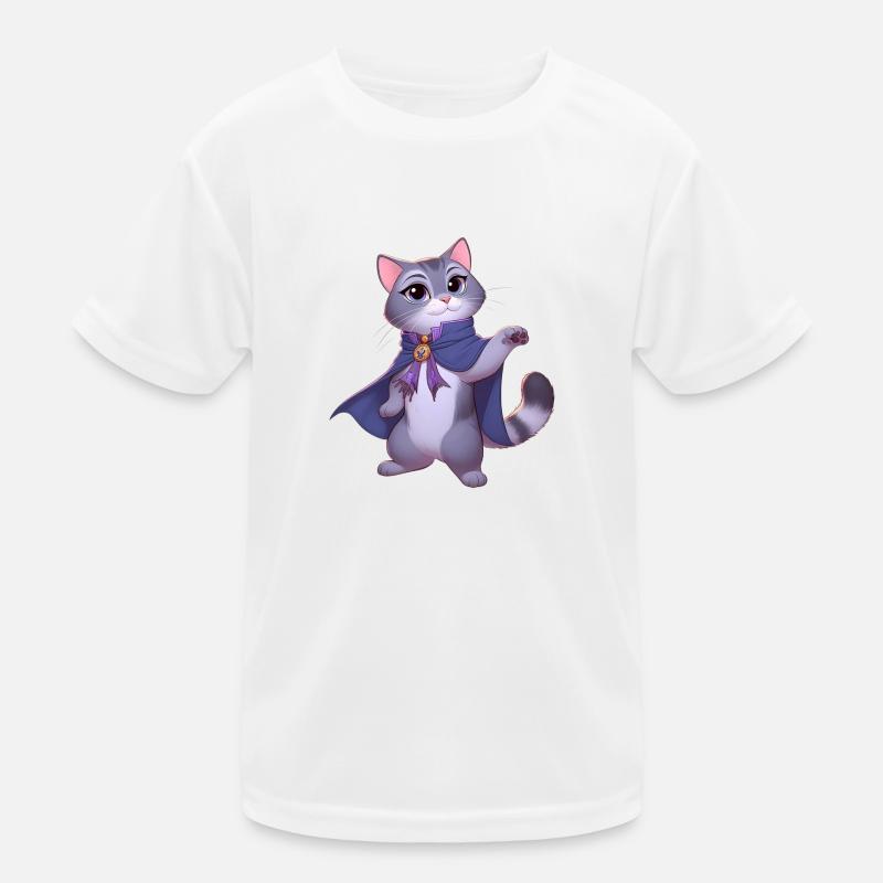 chat élégant T-shirt sport Enfant