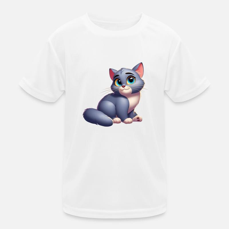 Kat 4 Kinder Funktions-T-Shirt