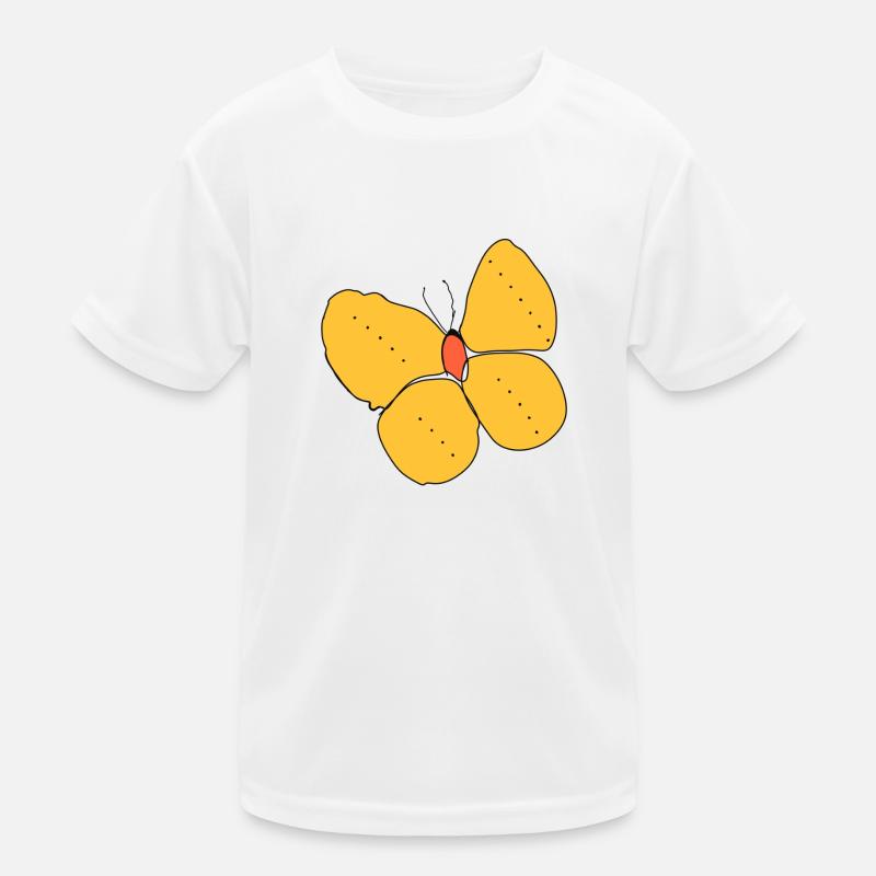 A yellow butterfly Kids Functional T-Shirt