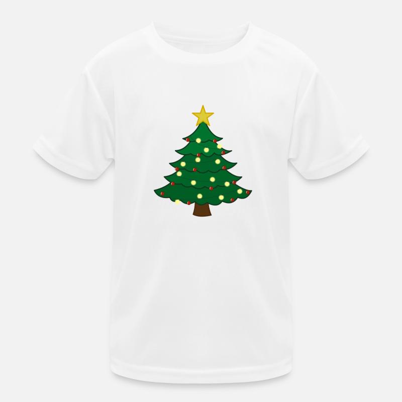 Happy Christmas tree Kids Functional T-Shirt