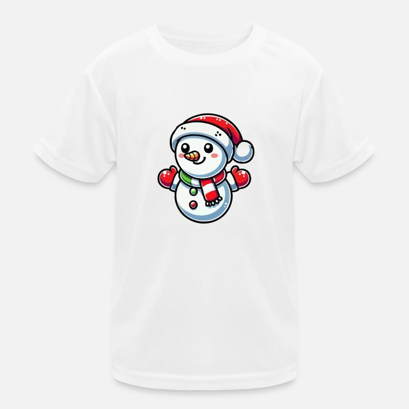 Schneemann Kinder Funktions-T-Shirt