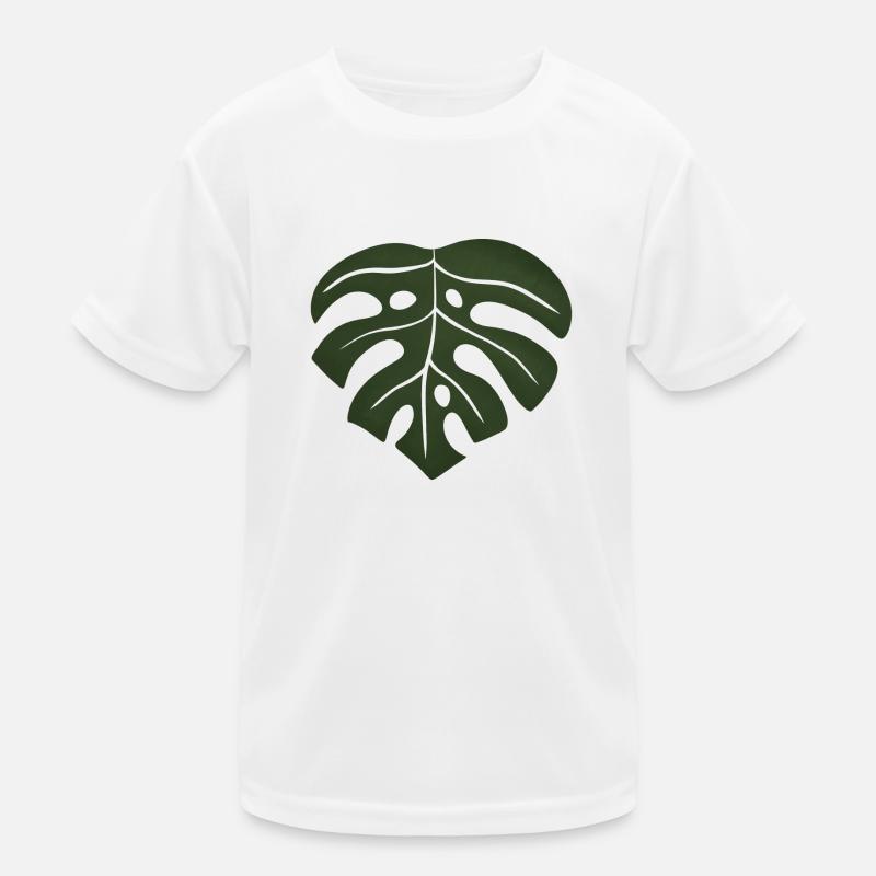 Monstera-Blatt Kinder Funktions-T-Shirt
