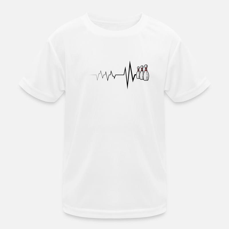 Bowling ball bowling heartbeat Kids Functional T-Shirt