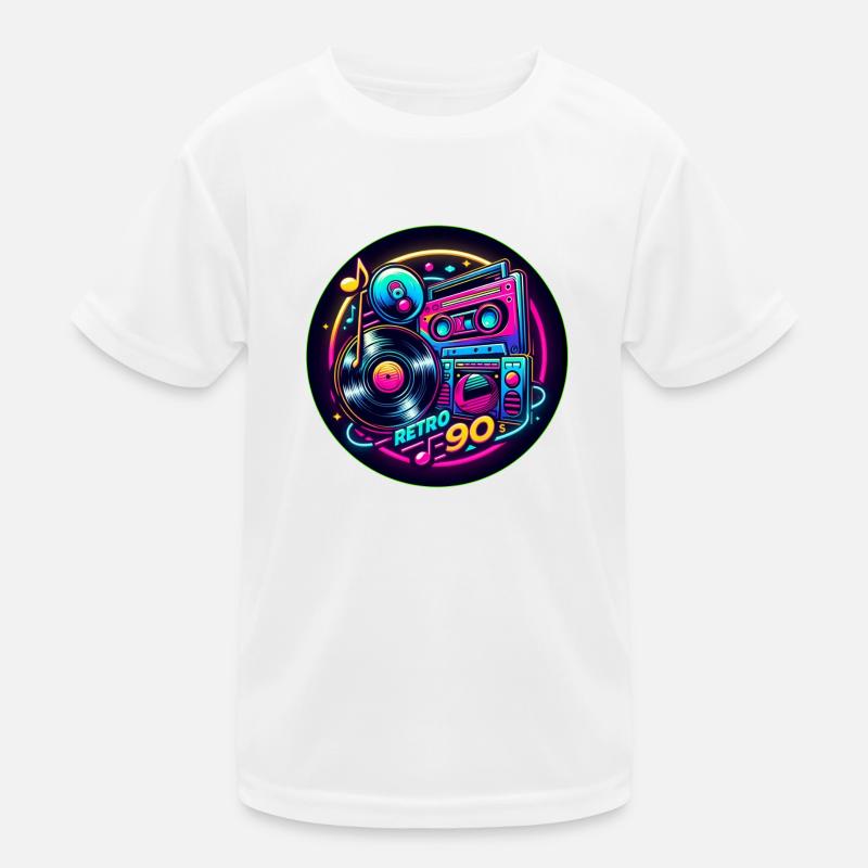 Retro 90s Logo Kids Functional T-Shirt