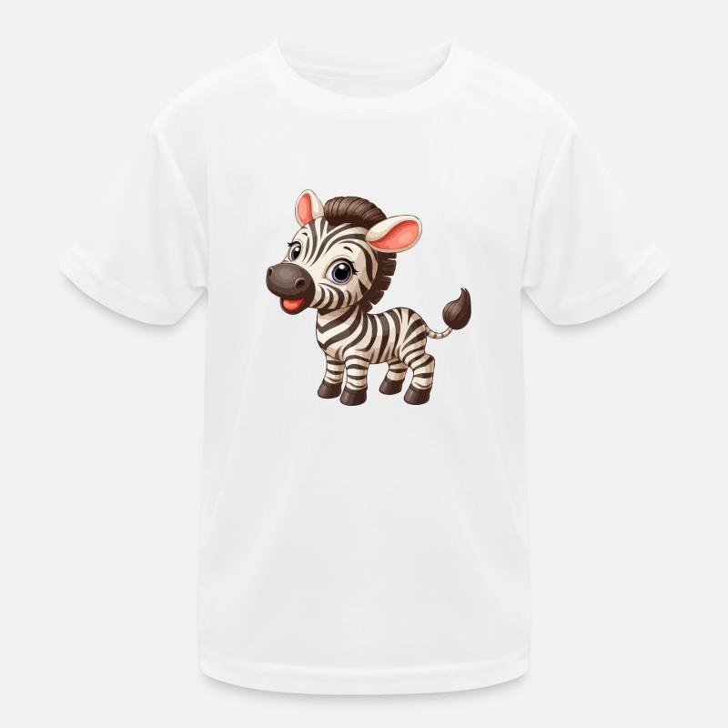 Zebra-Kind Kinder Funktions-T-Shirt