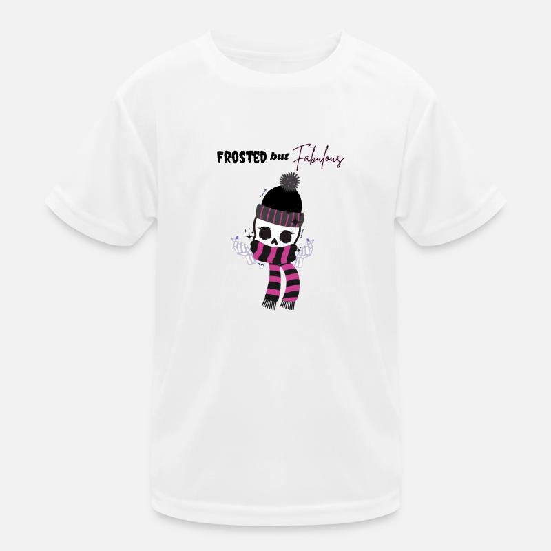 Frosted but Fabulous skeleton Kids Functional T-Shirt