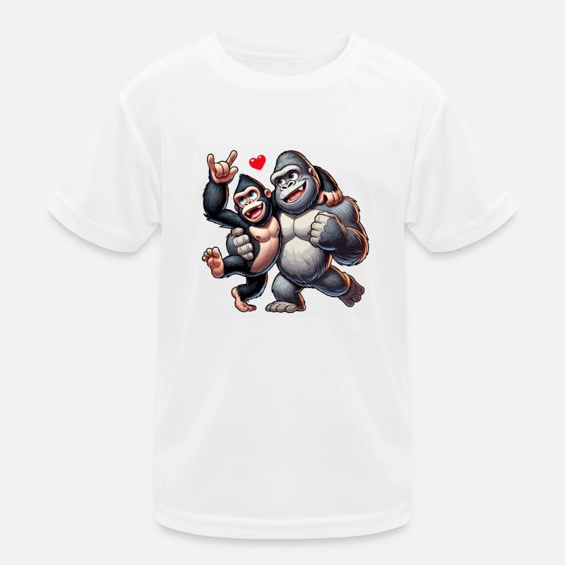 Couple de gorilles T-shirt sport Enfant
