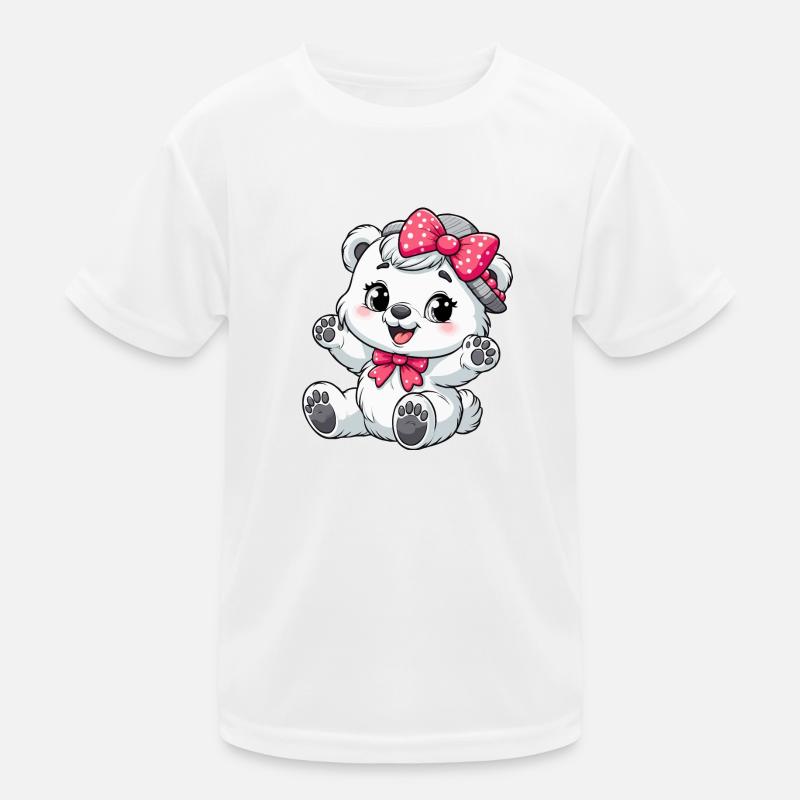 Kleinkind Eisbär Mädchen Kinder Funktions-T-Shirt