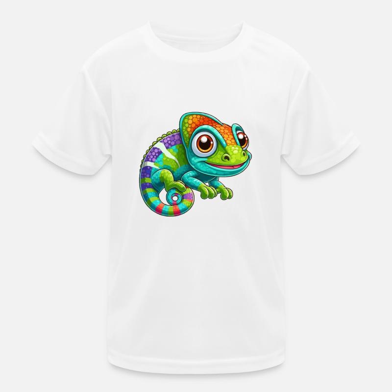 Chamäleon Kinder Funktions-T-Shirt