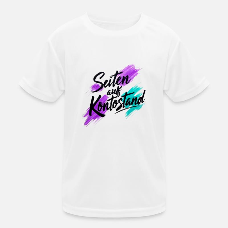 Seiten auf Kontostand Kinder Funktions-T-Shirt