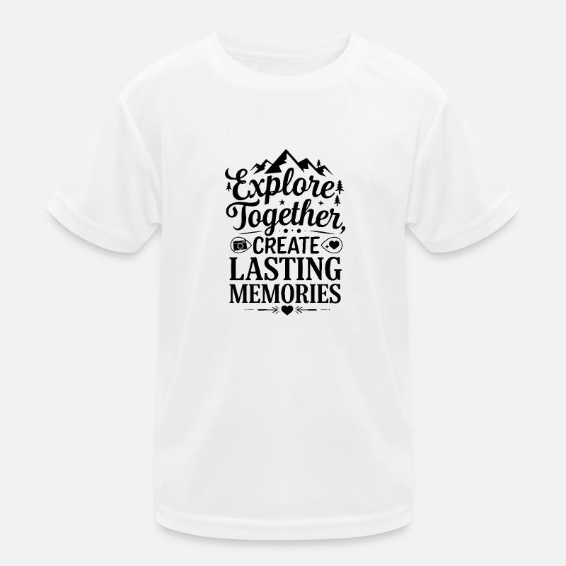 Explorez ensemble adevnture citation de voyage art texte T-shirt sport Enfant