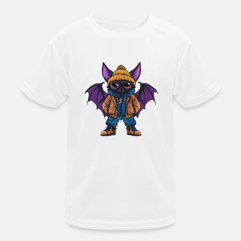 Fledermaus Lustig Winter Kinder Funktions-T-Shirt