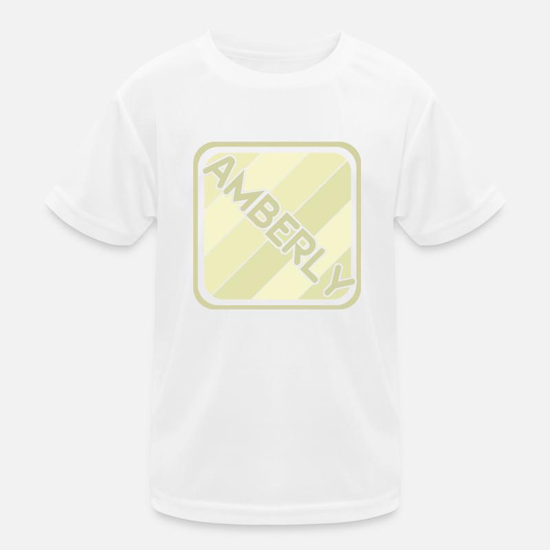 Amberly als Mädchenname Kinder Funktions-T-Shirt
