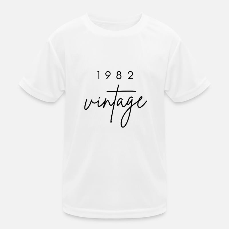Vintage 1982 Anniversary Kids Functional T-Shirt
