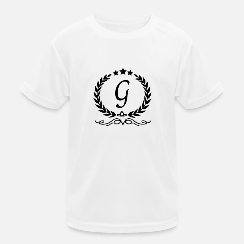 Lettre g couronne T-shirt sport Enfant