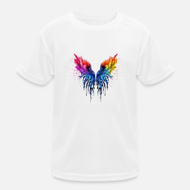 Rainbow Wings Kids Functional T-Shirt