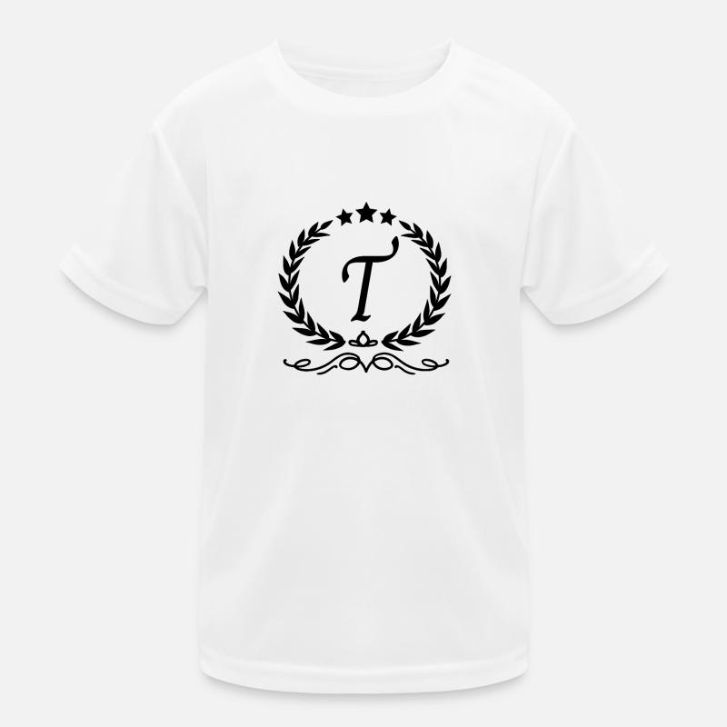 Lettre t couronne T-shirt sport Enfant