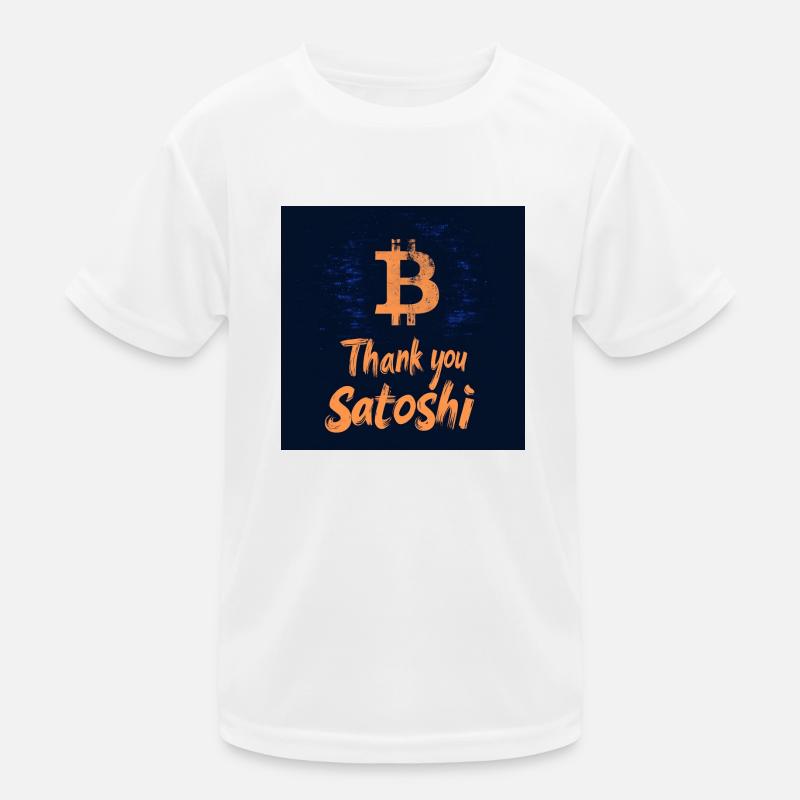 Bitcoin - Kinder Funktions-T-Shirt - Weiß