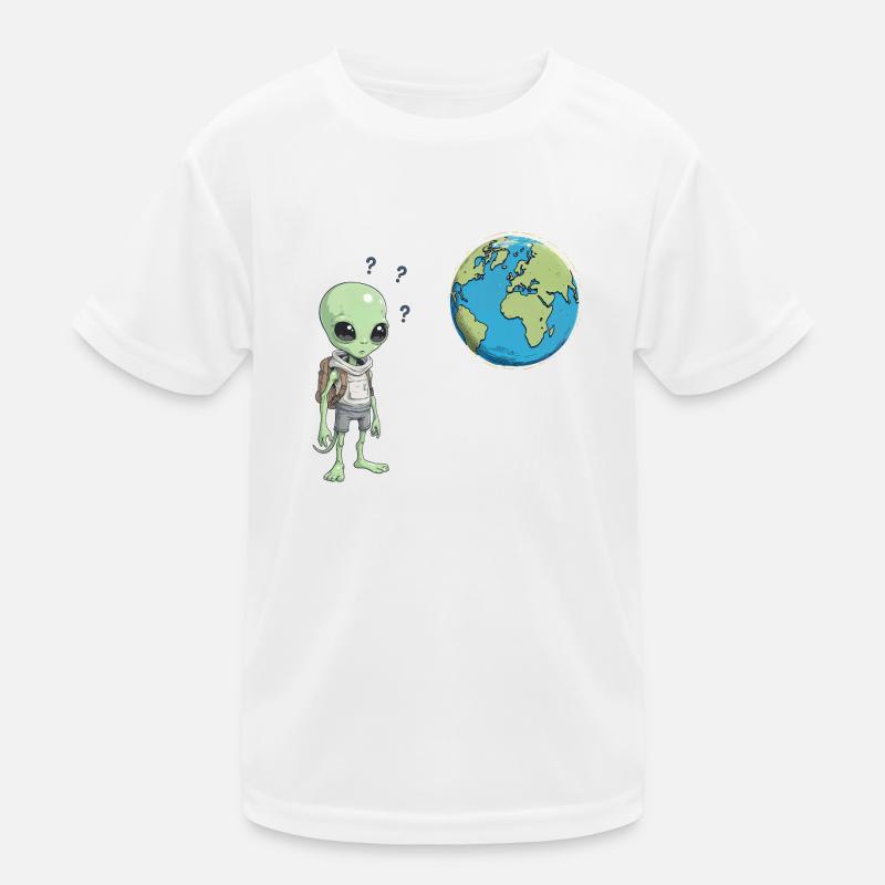 Alien and Earth Kids Functional T-Shirt