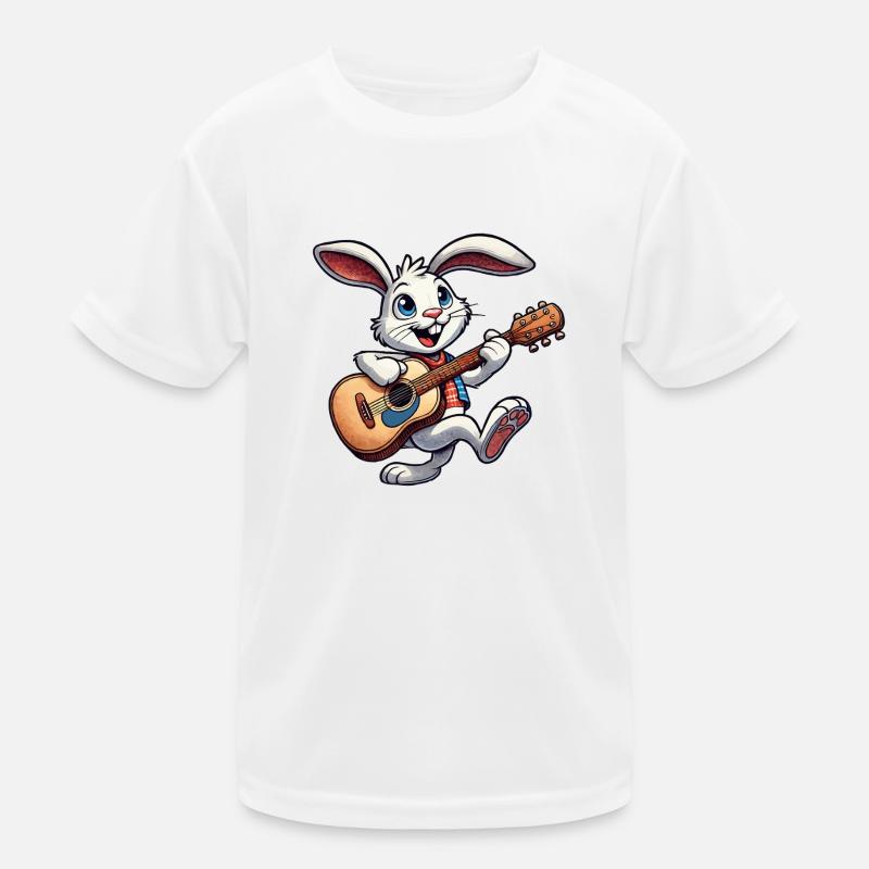 hase gitarre comic Kinder Funktions-T-Shirt