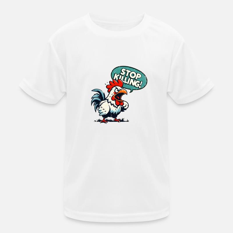 stop killing ! Kids Functional T-Shirt
