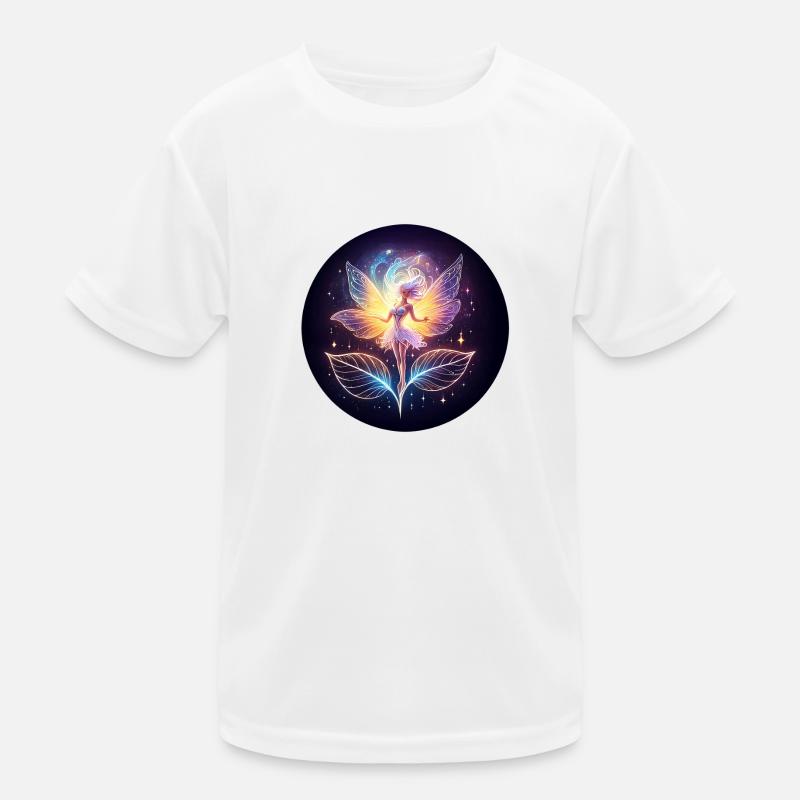 Leuchtende Fee - Kinder Funktions-T-Shirt - Weiß
