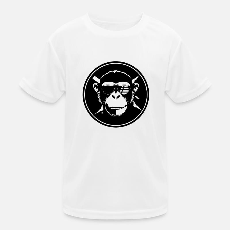 Cool Monkey Kinder Funktions-T-Shirt