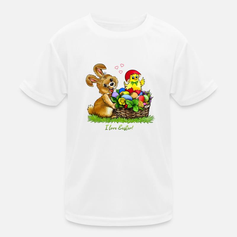 Easter Basket Kids Functional T-Shirt