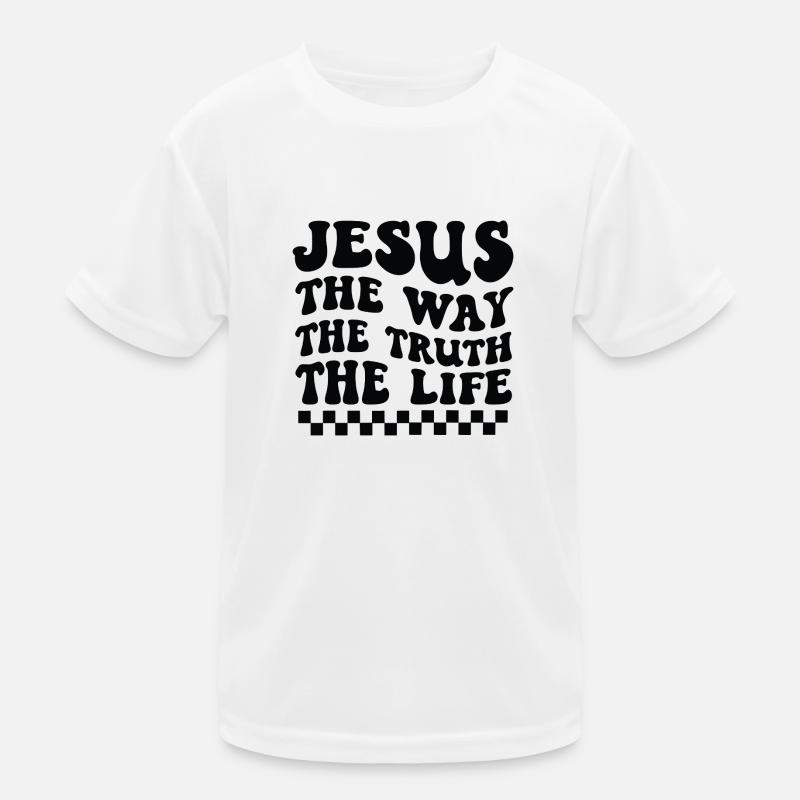 Jésus est le chemin, la vérité et la vie T-shirt sport Enfant