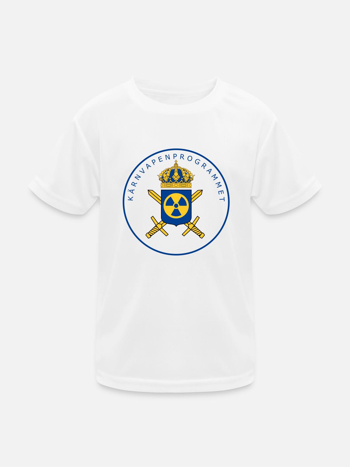 Das schwedische Atomwaffenprogramm - Kinder Funktions-T-Shirt - Weiß - Vorne