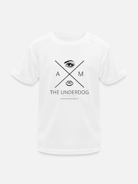 AM The Underdog - YOUR SECRET OF BEAUTY - Kinder Funktions-T-Shirt - Weiß