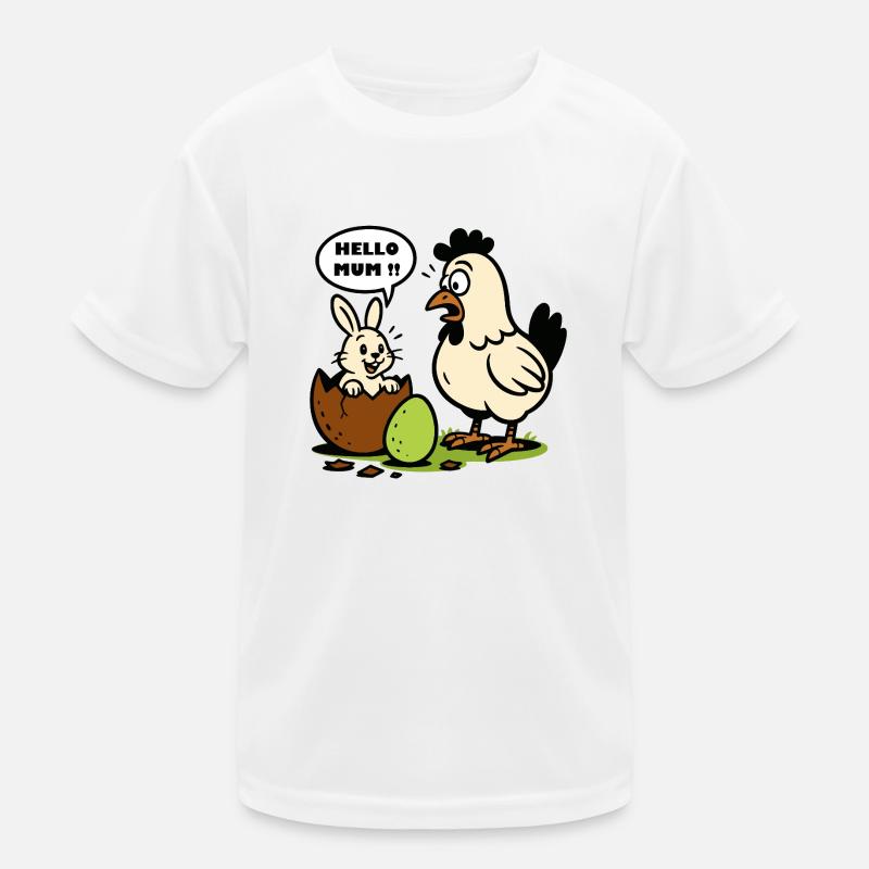 Bunny - Hello Mum – Easter Surprise Kids Functional T-Shirt