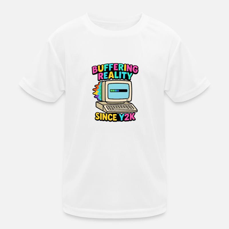 Buffering Since Y2K Kinder Funktions-T-Shirt