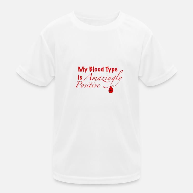 Groupe sanguin A+ T-shirt sport Enfant